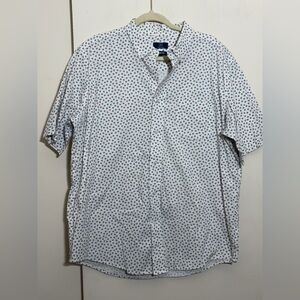 George Men’s Classic Fit Short Sleeve Button Down Size L